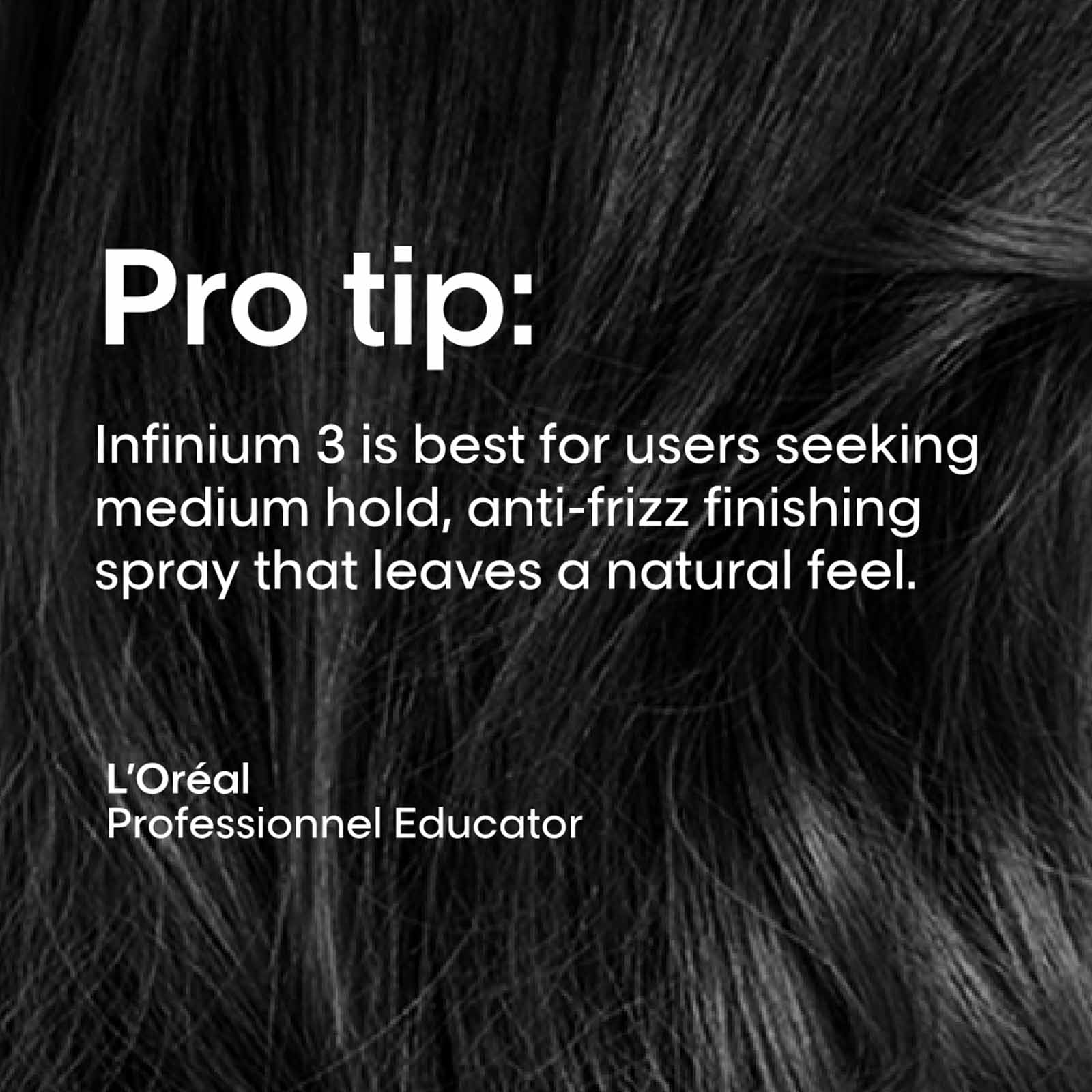 Infinium 3 - Medium Hold Hairspray - 10.2oz - Image 3