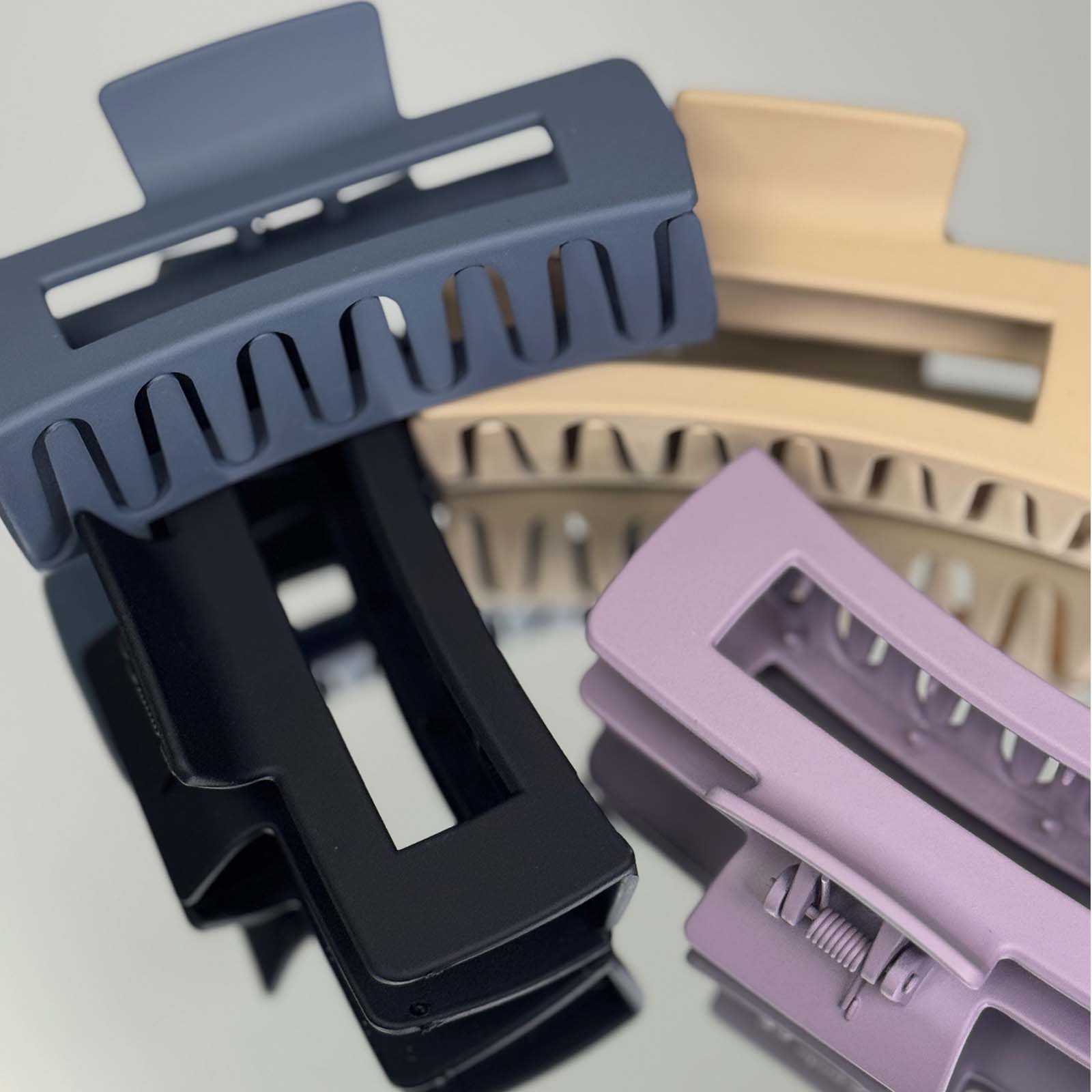 Square Claw Clips - 4 Pack